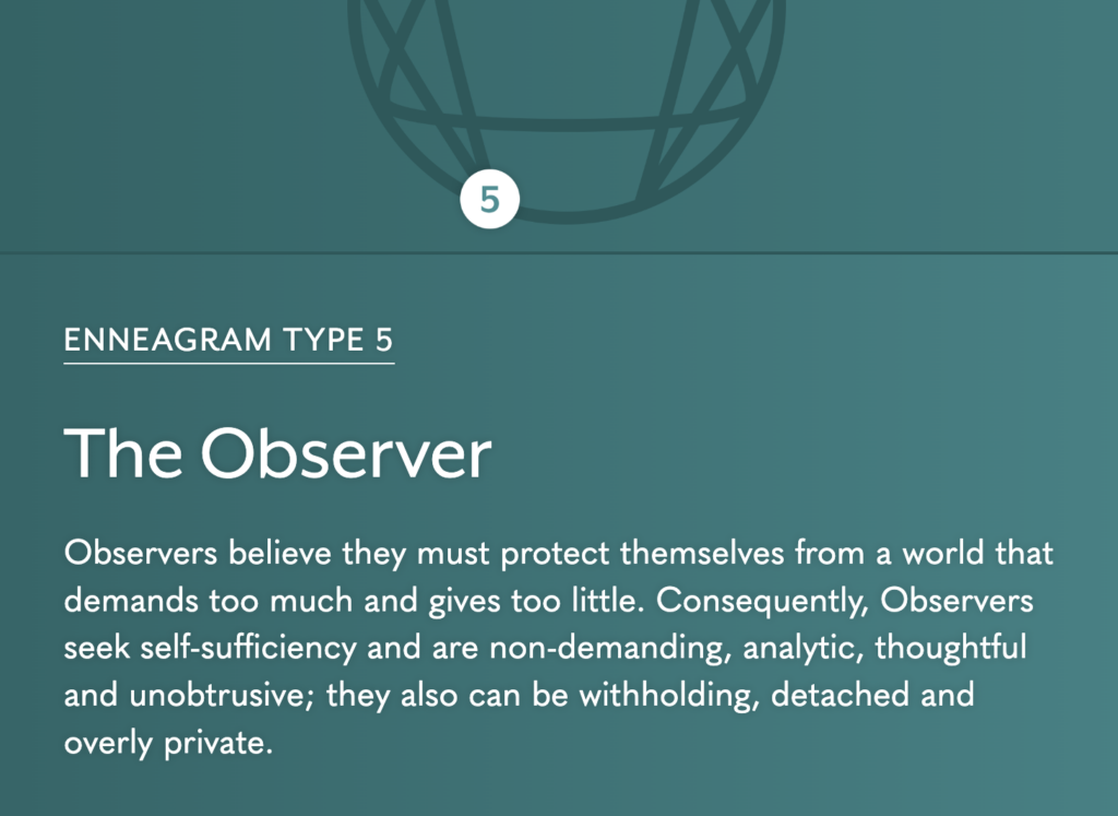 the observer desciption